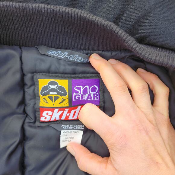 Vintage Ski Doo Racing Snowmobile Jacket Mens Size Medium - Picture 8 of 11
